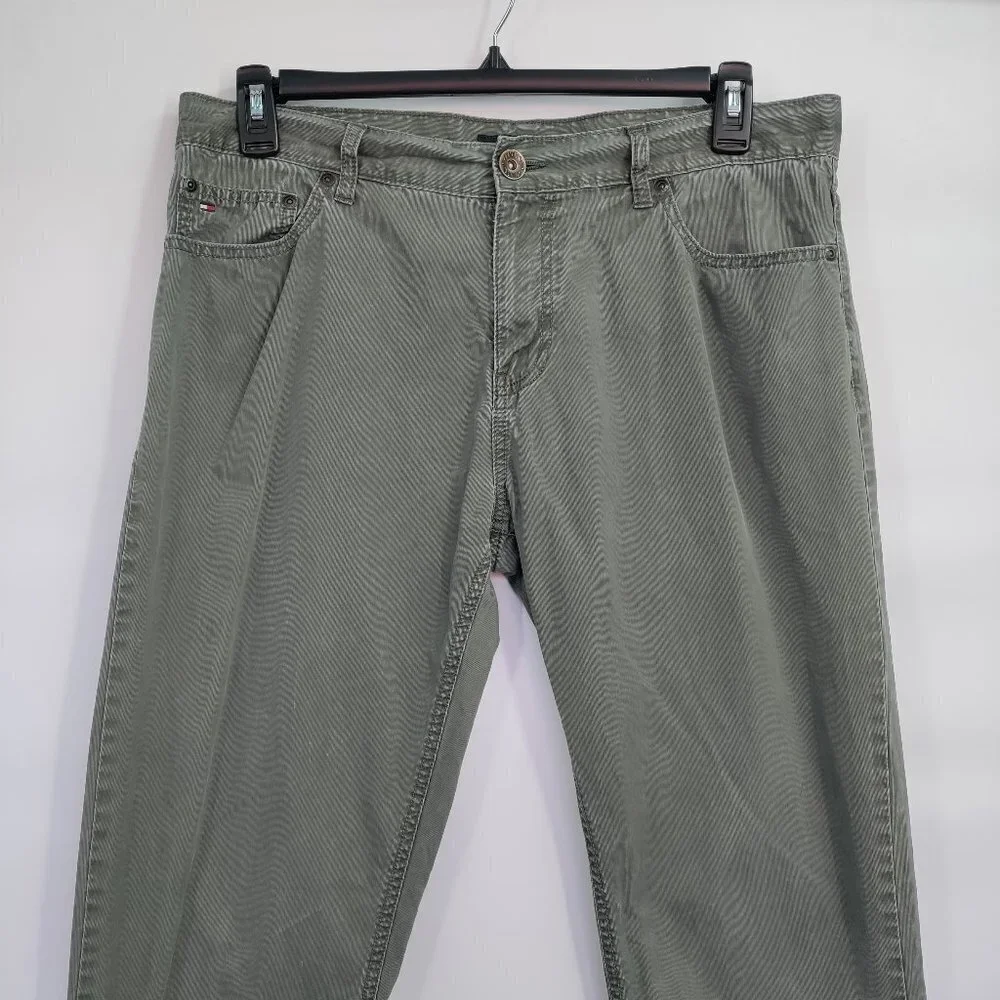 Tommy Hilfiger High-Rise Slim Straight Leg Denim Jeans 34x32 Men Green
